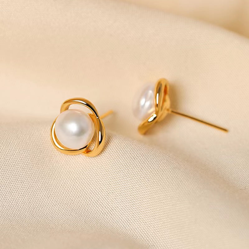 Genuine Freshwater Pearl Light Bulb Earrings