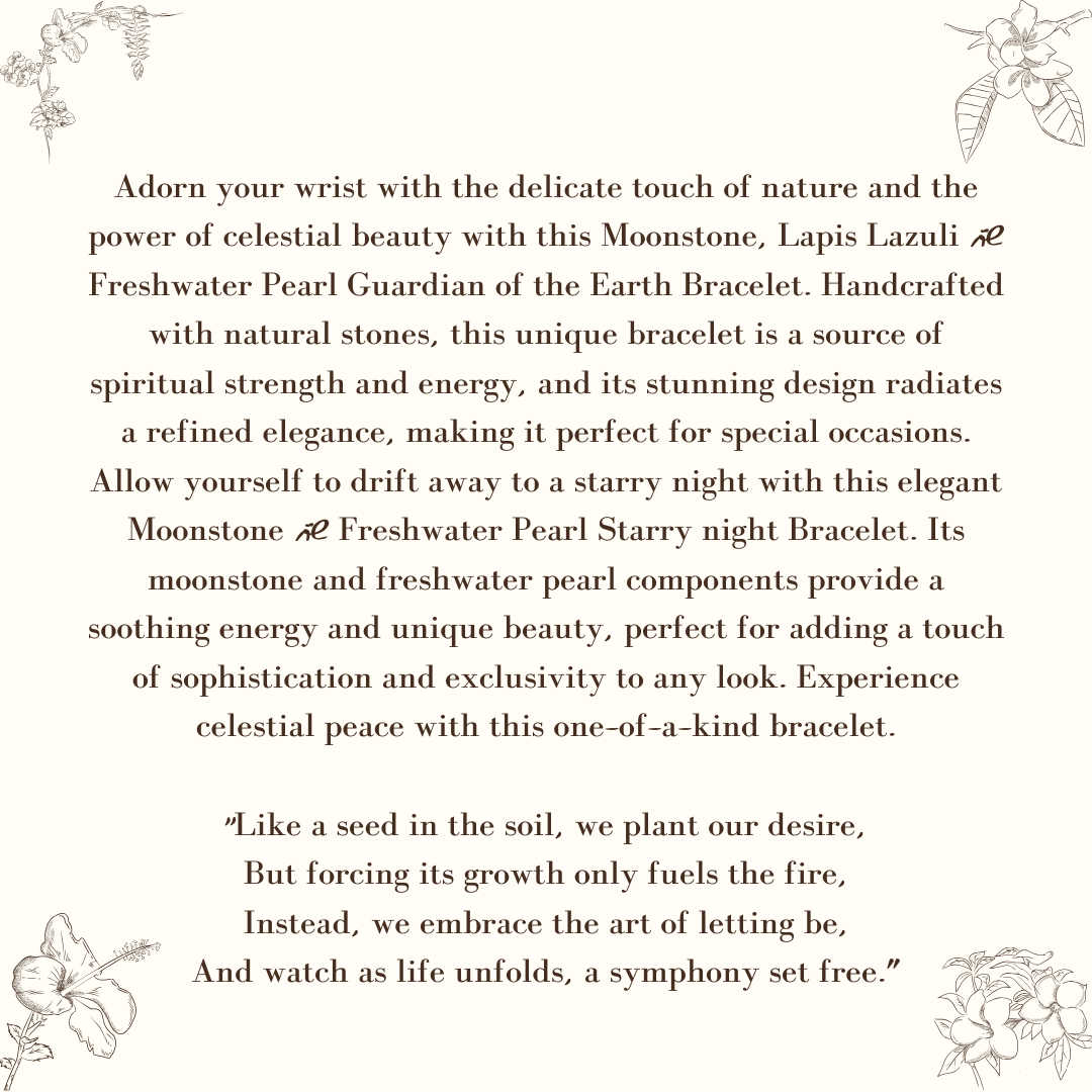 Moonstone & Freshwater Pearl Starry Night Bracelet