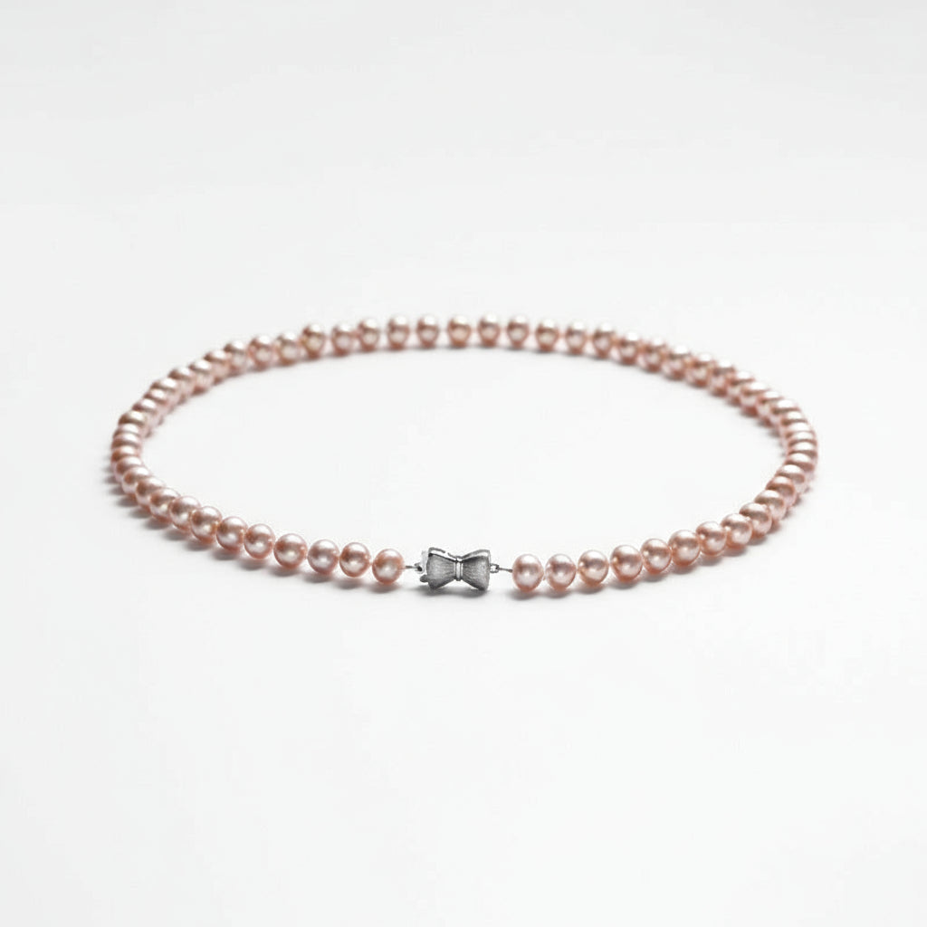 S925 Silver Genuine Freshwater Pearl Connlan Necklace