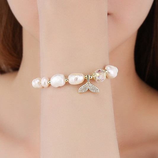 Genuine Freshwater Pearl Mermaid Bracelet