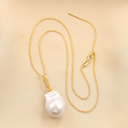 S925 Silver Genuine Freshwater Pearl Cloud Necklace