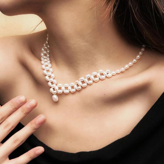 Genuine Freshwater Baroque Pearl Seraglio Necklace