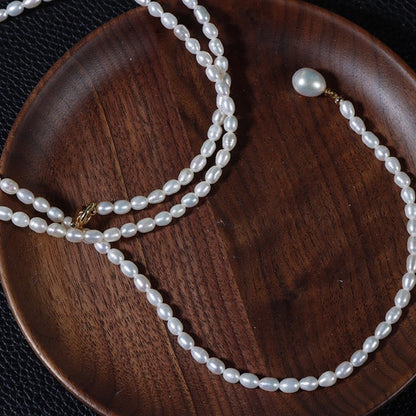 Genuine Freshwater Baroque Pearl Extra-Long Viennese Necklace