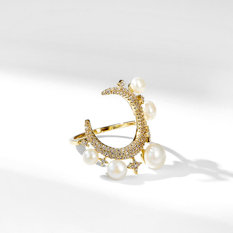 Genuine Freshwater Pearl Lucky Star Ring