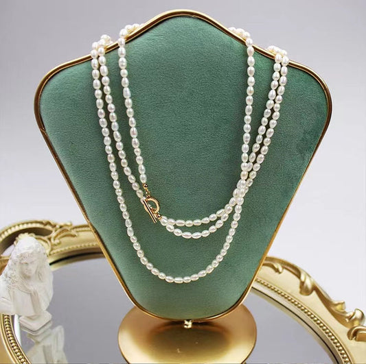 Genuine Freshwater Pearl Extra-Long Autumn Necklace