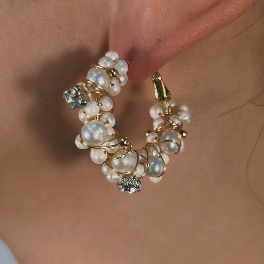 Genuine Freshwater Pearl Mysterious Fruit Earrings