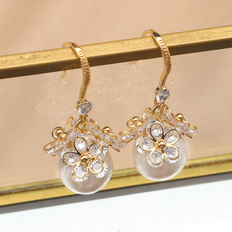 Genuine Freshwater Baroque Edison Pearl Freesia Earrings (Limited Edition)