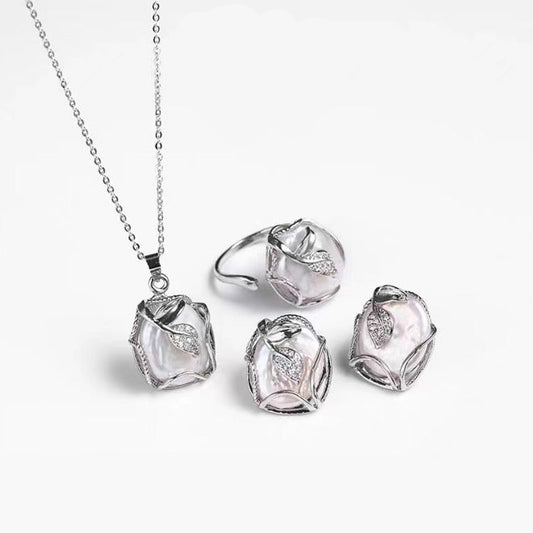 Genuine Freshwater Pearl White Sand Set