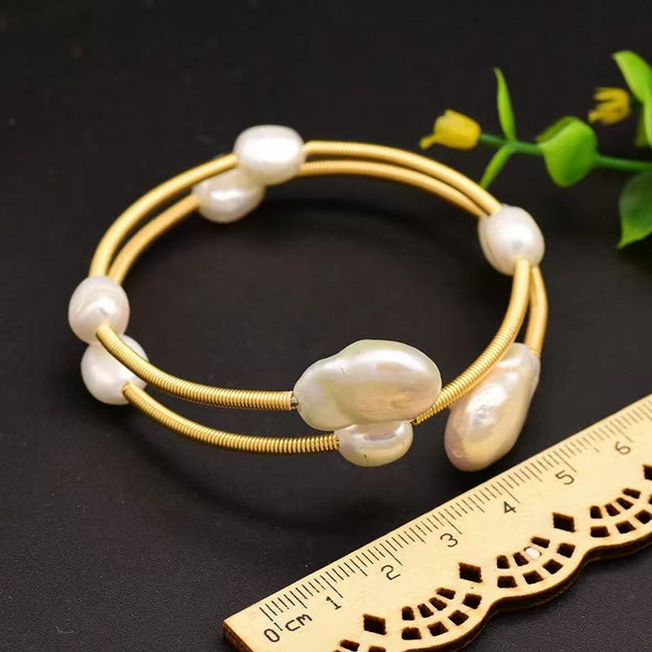 Genuine Freshwater Baroque Pearl Cherry Bracelet (Limited Edition)