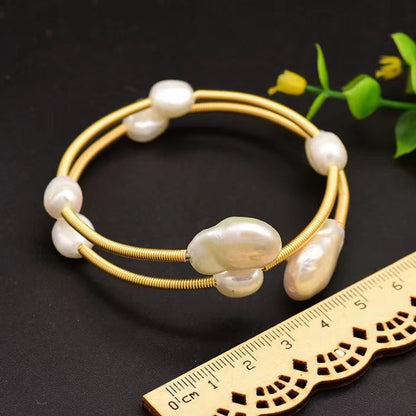 Genuine Freshwater Baroque Pearl Cherry Bracelet (Limited Edition)