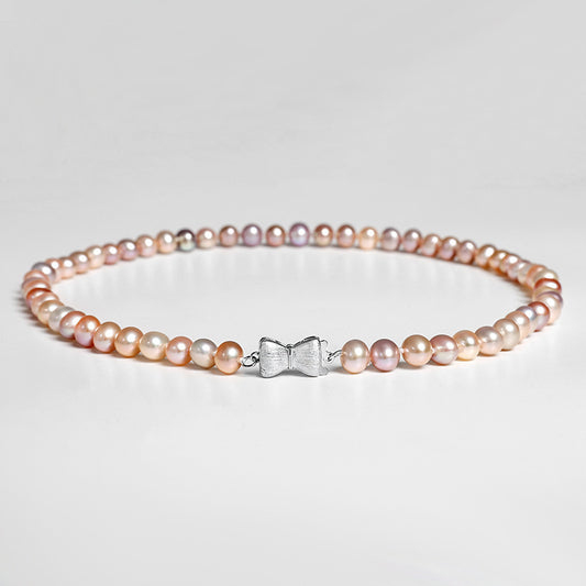 S925 Silver Genuine Freshwater Pearl Connlan Necklace