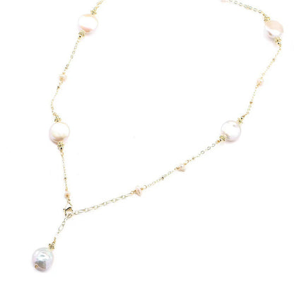 S925 Silver Genuine Freshwater Pearl Happy Dew Necklace