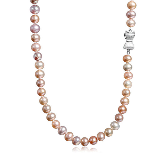 S925 Silver Genuine Freshwater Pearl Connlan Necklace
