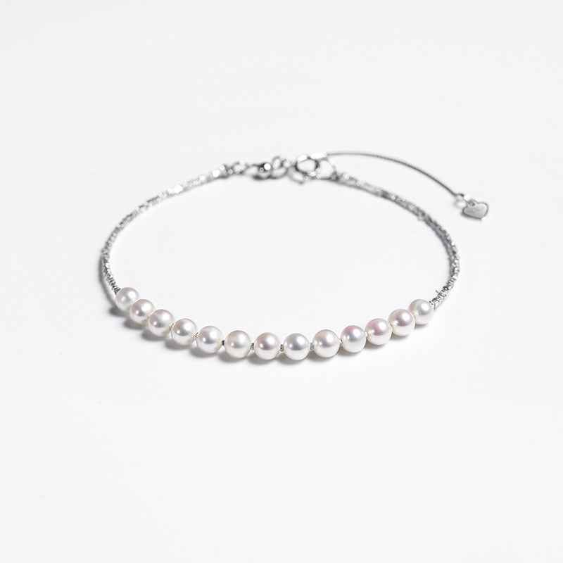 Genuine Freshwater Pearl S925 Silver Limerence Bracelet