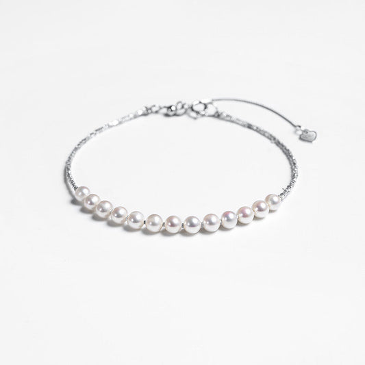 Genuine Freshwater Pearl S925 Silver Limerence Bracelet