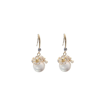 Genuine Freshwater Baroque Edison Pearl Freesia Earrings (Limited Edition)