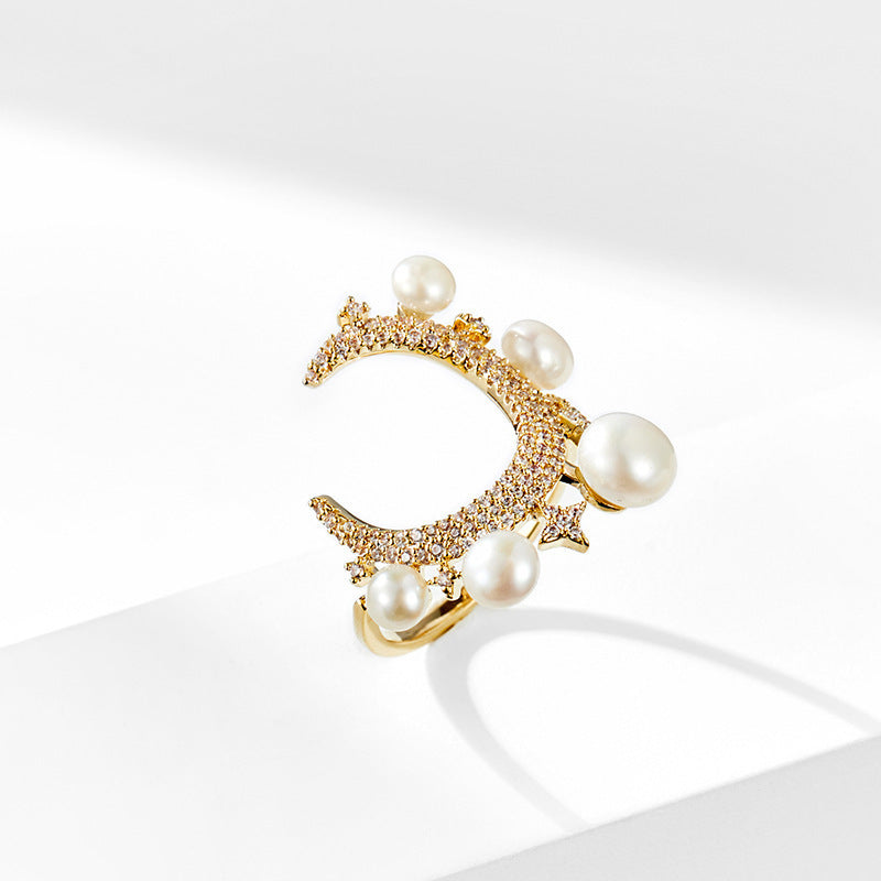 Genuine Freshwater Pearl Lucky Star Ring