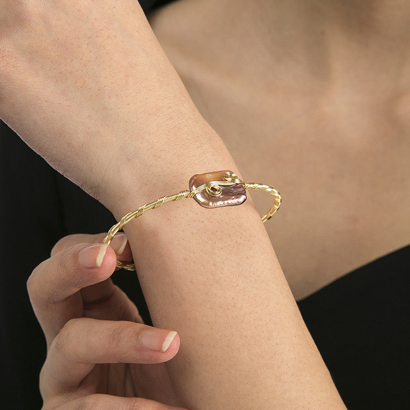 Genuine Baroque Pearl Esme Bracelet