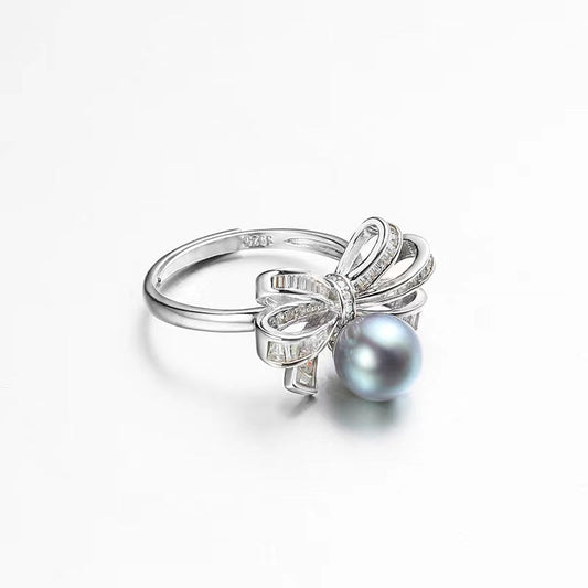 S925 Silver Genuine Akoya Pearl Isabel Ring