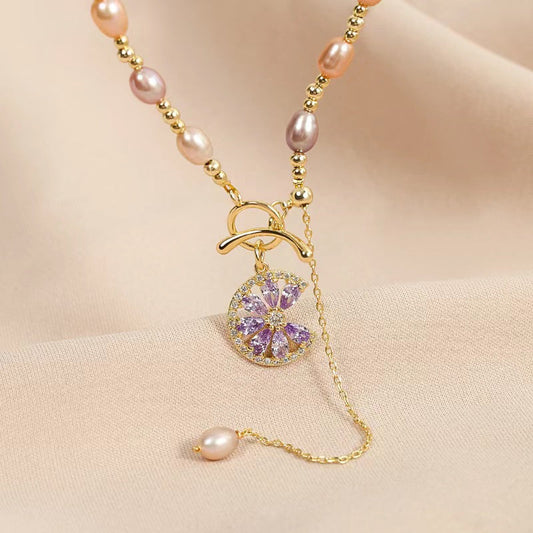 Genuine Freshwater Pearl Lemon Necklace