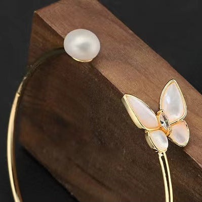 Genuine Freshwater Pearl Butterfly Bracelet (Limited Edition)