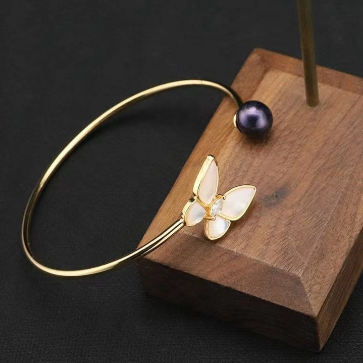 Genuine Freshwater Pearl Butterfly Bracelet (Limited Edition)