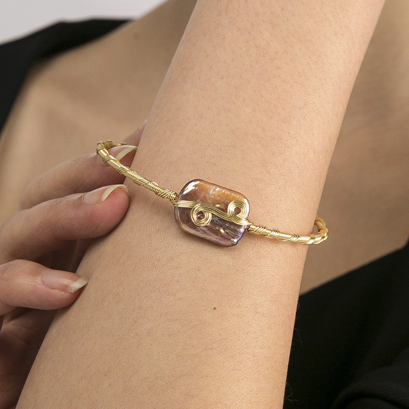 Genuine Baroque Pearl Esme Bracelet