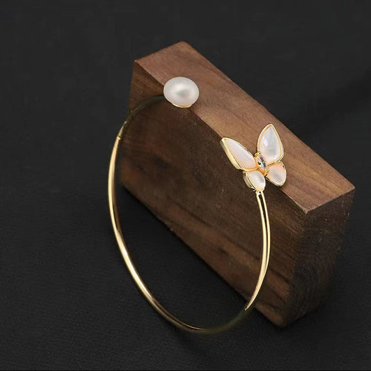 Genuine Freshwater Pearl Butterfly Bracelet (Limited Edition)