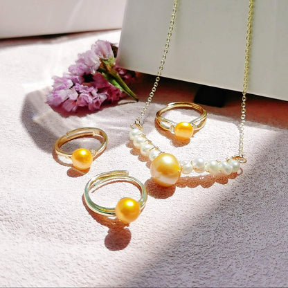 Genuine Freshwater 12mm Pearl V Necklace