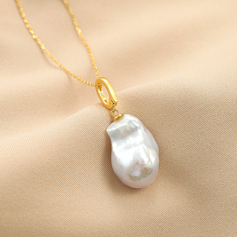 S925 Silver Genuine Freshwater Pearl Cloud Necklace
