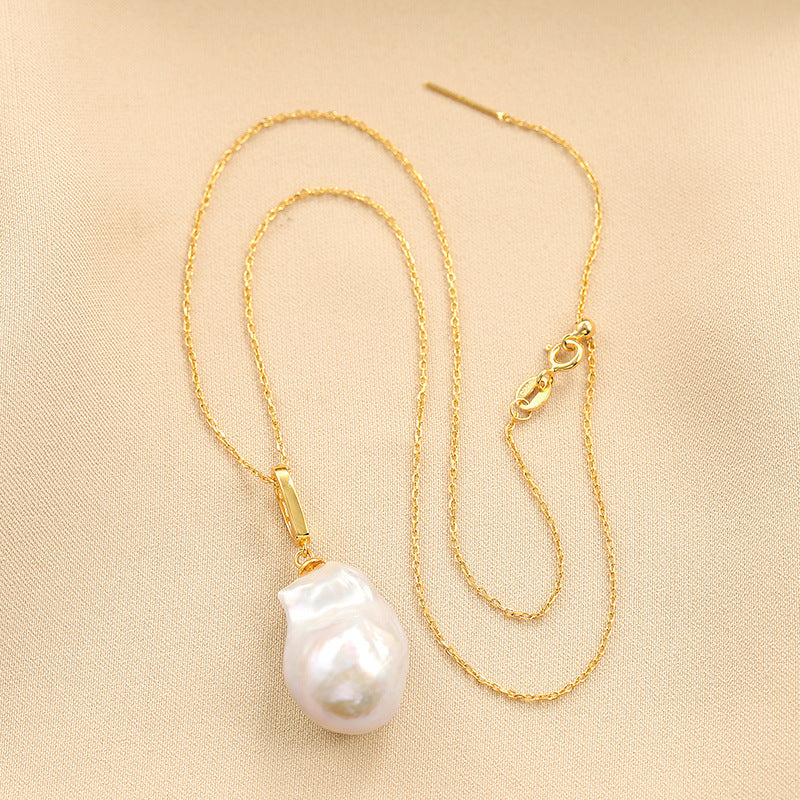 S925 Silver Genuine Freshwater Pearl Cloud Necklace