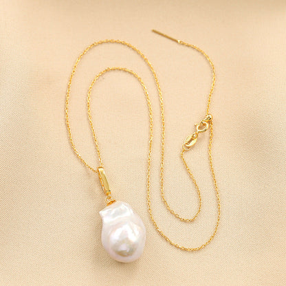 S925 Silver Genuine Freshwater Pearl Cloud Necklace