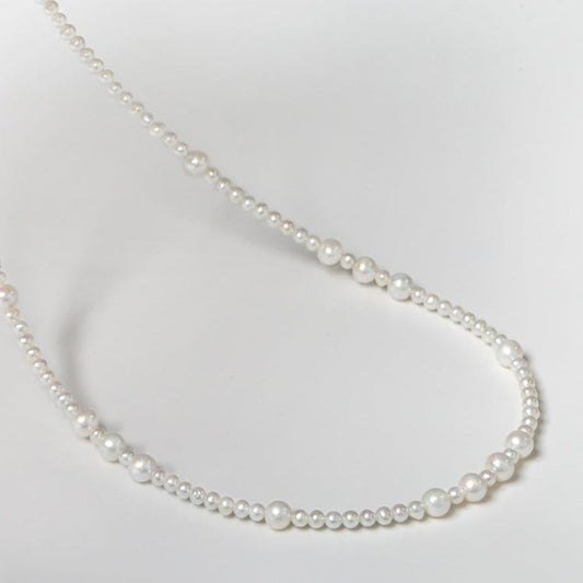 Solid 18K Gold Genuine Freshwater Holy Dew Necklace