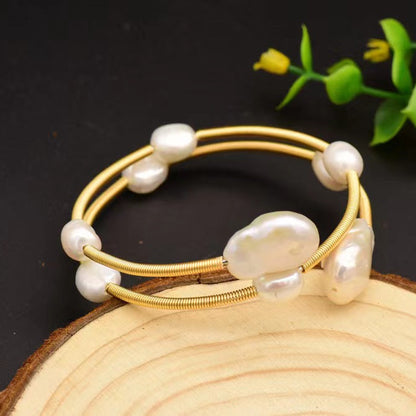 Genuine Freshwater Baroque Pearl Cherry Bracelet (Limited Edition)