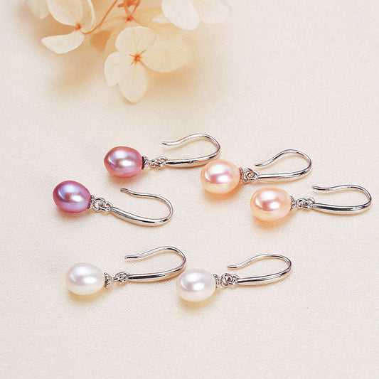 Brass Plated with 18K Gold Genuine Freshwater Pearl Candy Dew Earrings