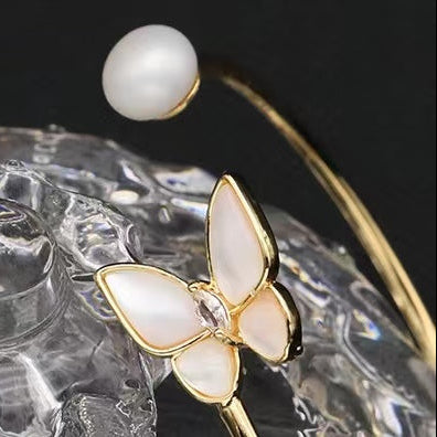 Genuine Freshwater Pearl Butterfly Bracelet (Limited Edition)
