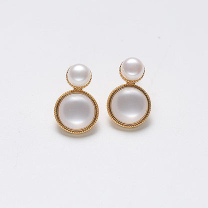 Genuine Freshwater Pearl Solid S925 Silver Holy Lake Earrings