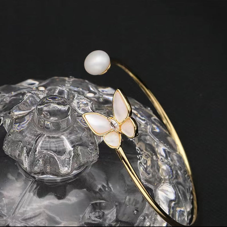 Genuine Freshwater Pearl Butterfly Bracelet (Limited Edition)