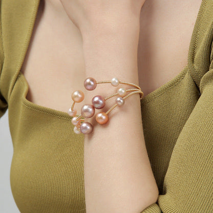 Genuine Freshwater Pearl Sky Bracelet