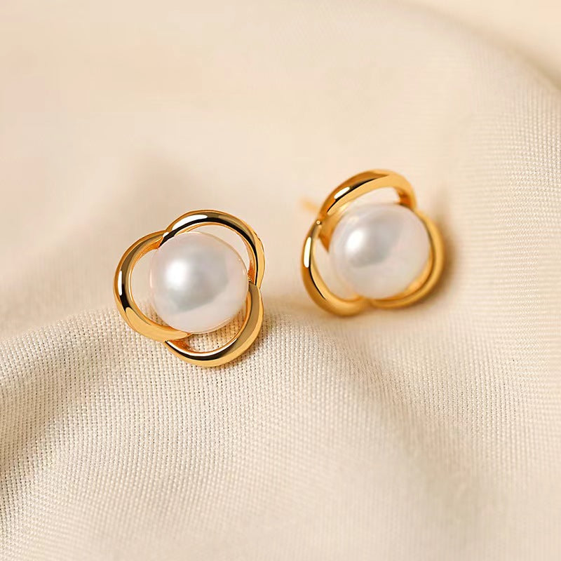 Genuine Freshwater Pearl Light Bulb Earrings