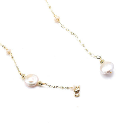 S925 Silver Genuine Freshwater Pearl Happy Dew Necklace
