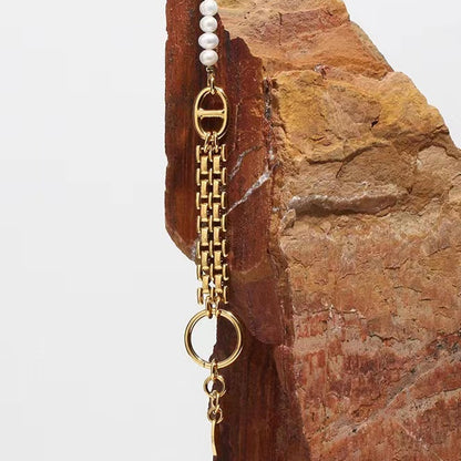 Genuine Natural Freshwater Pearl Retro Modern Combination Bracelet