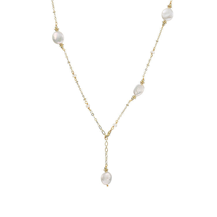 S925 Silver Genuine Freshwater Pearl Happy Dew Necklace